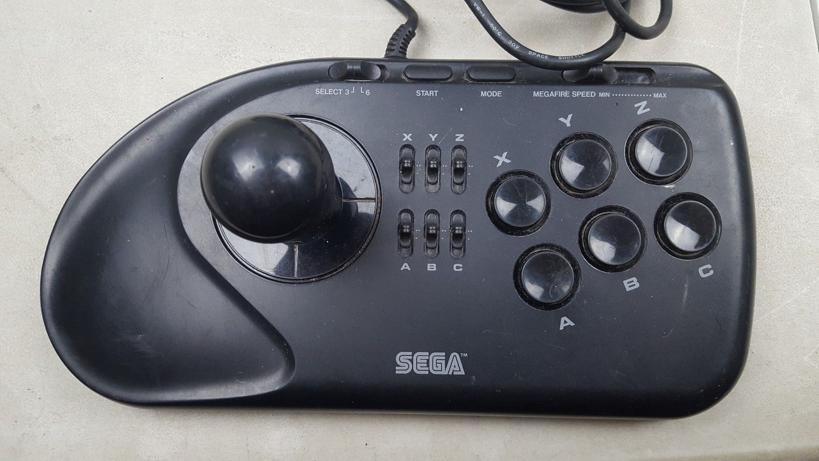 Sega genesis 2nd gen With Arcade Controller and hookups Tested And ...