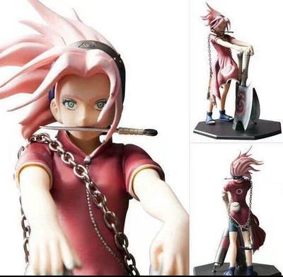 Naruto Sakura pink hair PVC figure figures toys doll dolls new arrivel