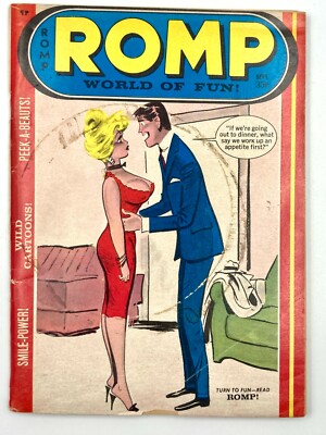 Romp World of Fun Digest Adult Cartoons Burlesque Risque Nudes c1968 Vol 6 No.49