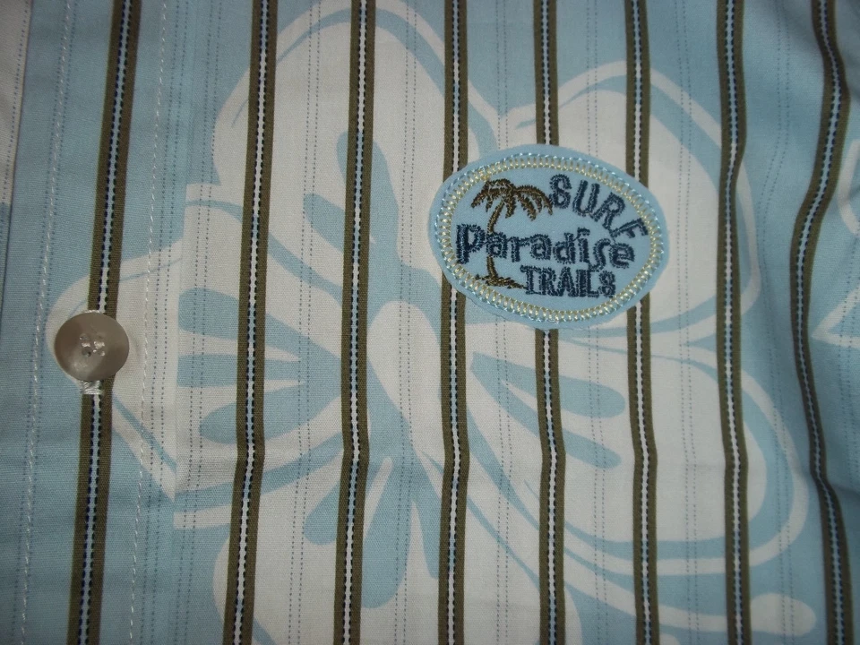 Camiseta Club Clase 4T Botón Frontal Camisa Surf Playa Foto 4 de 4