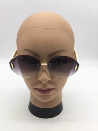 Loewe Women's Fashion Sunglasses White/Gold 63-13-143 Grey Lens