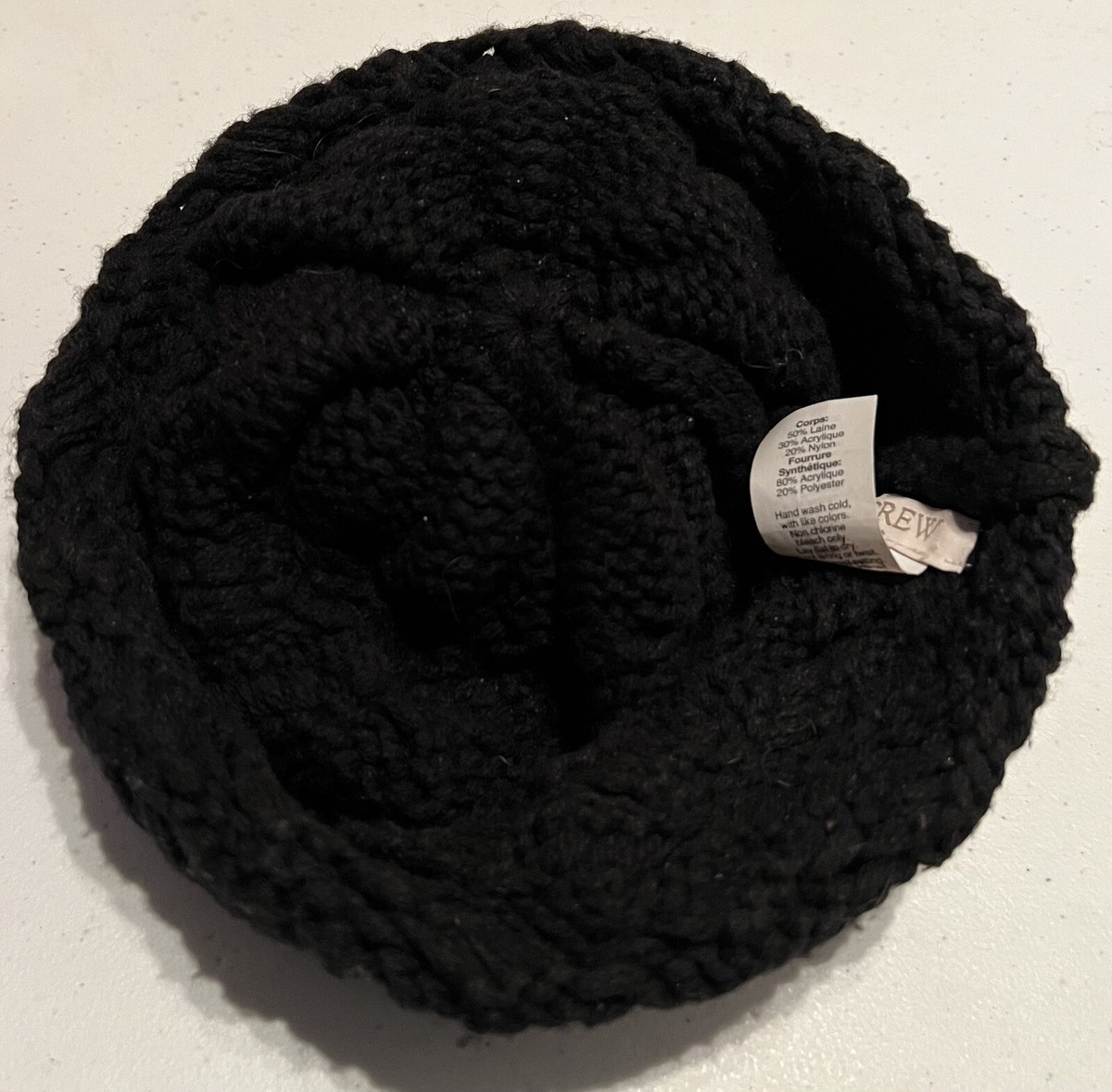 J.Crew Ribbed Pom-Pom Beanie Womens One Size Knit Winter Hat  display picture 1