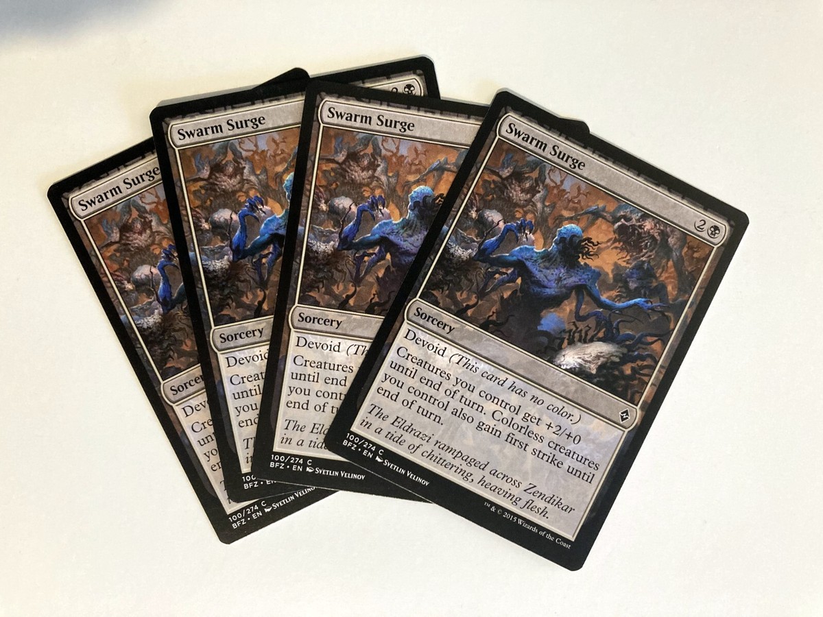 Swarm Surge (4) Battle for Zendikar NM MTG Magic the Gathering
