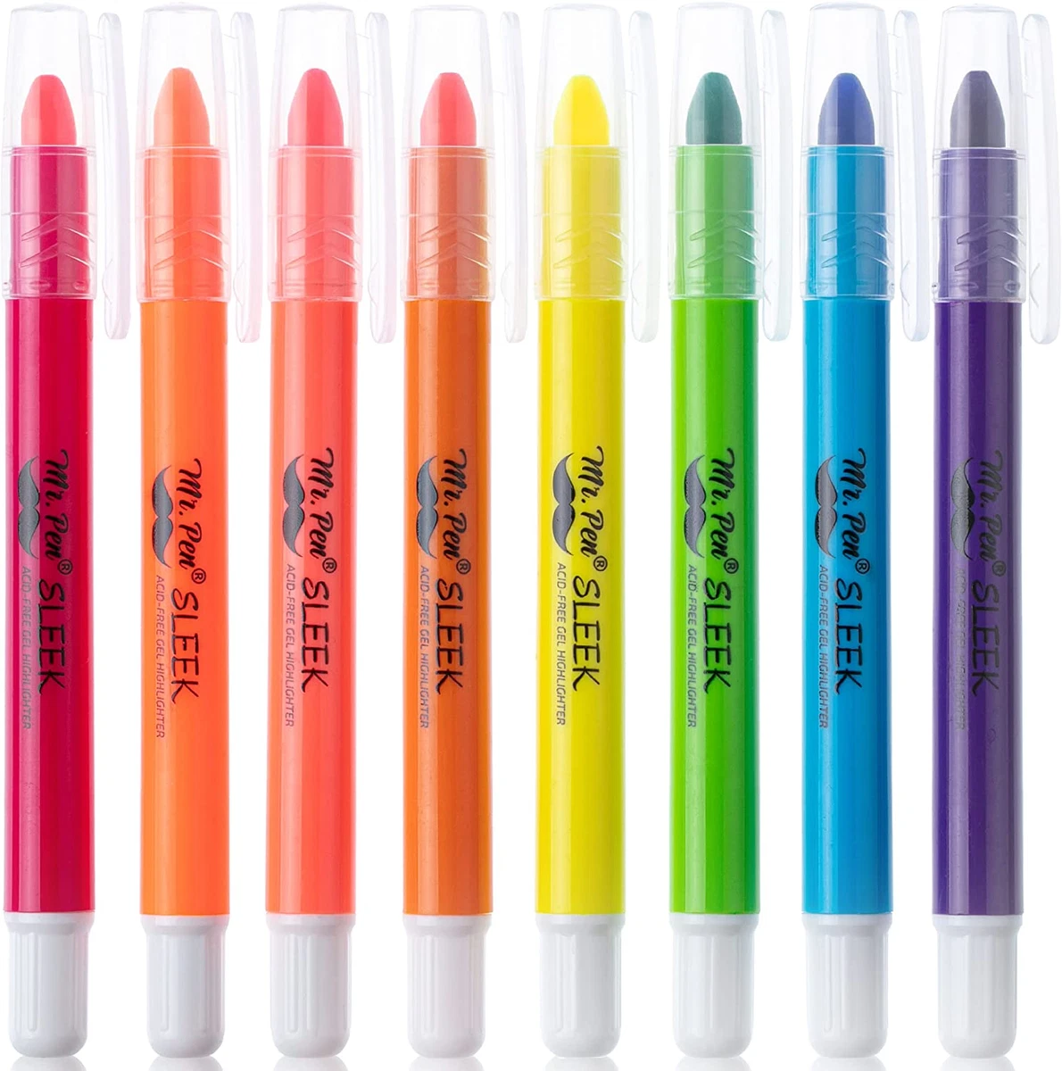  Mr. Pen No Bleed Gel Highlighter, Bible Highlighters, Blue,  Pack of 4 : Office Products