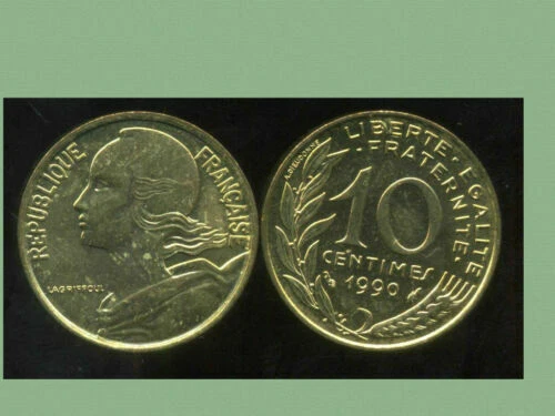 Pièces de monnaie françaises de 5 centimes à 10 centimes