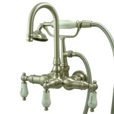 Vintage 3-3/8-Inch Wall Tub Faucet with Hand shower