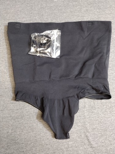 SKIMS Damen Seamless Sculpt Mid Waist Tanga Farbe Onyx Größe 2XL