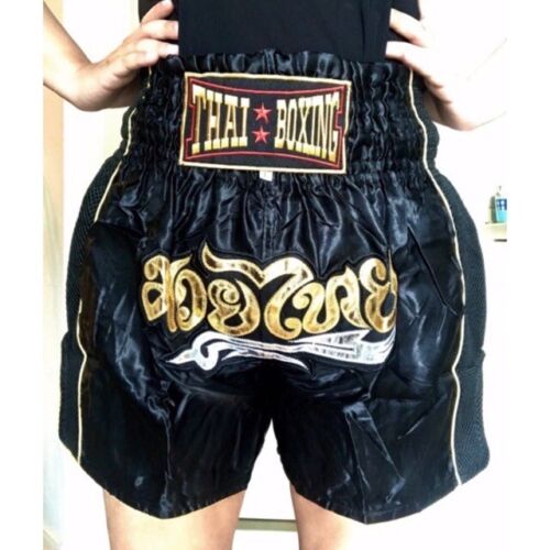 Nuevo pantalón corto de boxeo muay thai deporte tailandés MMA pantalones cortos para hombre, mujer - Imagen 1 de 20