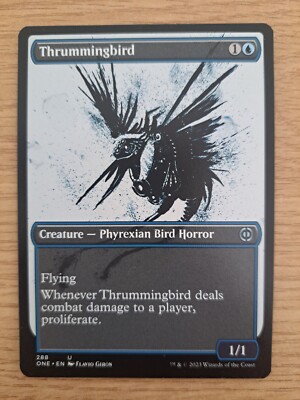 MTG Thrummingbird (Showcase) [Phyrexia: All Will Be One, Near Mint]