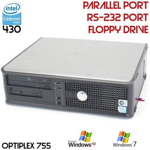 PC Computer Dell OptiPlex 755 DT Intel RS-232 Parallel LPT FDD Windows XP 160GB