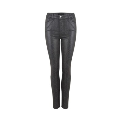 J Brand Maria High Rise Sleepwalker Coated Boa Skinny Jean