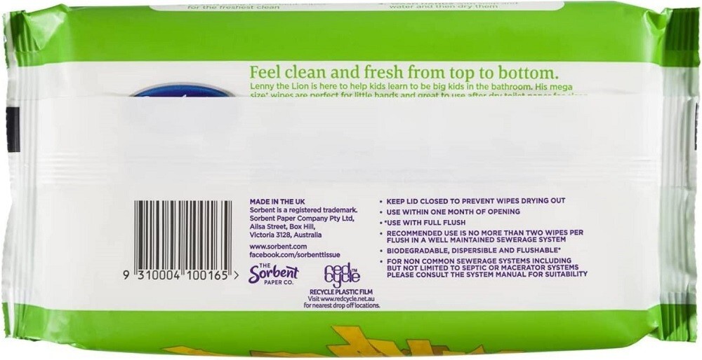 Sorbent Kids Flushable Wipes 40 SHEETS Pack of 12 FREE SHIP eBay