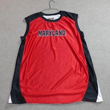 Vintage Womens UMD Jersey Large Red Reversible University of Maryland Nike Terps