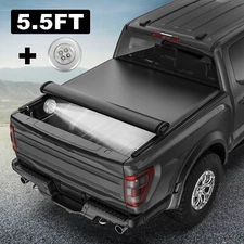 5.5FT Bed Roll Up Soft Truck Tonneau Cover For 14-21 Toyota Tundra Waterproof