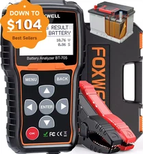 Foxwell BT705 Auto 12V & 24V Truck Car Battery Load Tester & Charging System