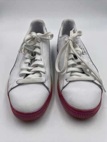 Puma Clyde Pride Rainbow Casual Shoes Size 10 Sneakers LGBTQ 365742-01 - Picture 2 of 12