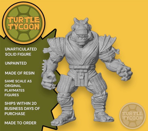 SHOGUN SHOATE TMNT 1994 Playmates Unpainted CUSTOM Unpainted *READ