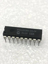 ( 4 Pc. ). PIC 16C54,  microcontroller,   DIP 18, Microchip, New