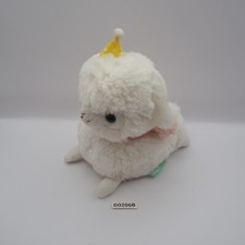 D0206B Alpaca Bebé Alpacasso Blanco Control Remoto 6" Divertido Peluche Muñeca Japón