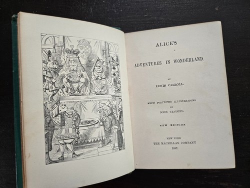 1896 ALICE IN WONDERLAND - THROUGH THE LOOKING GLASS 2 vols Illustrated - Picture 4 of 19