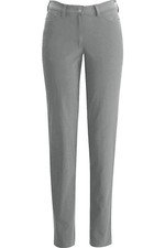 Edwards Women's Style 8583 Ash Gray Flex Chino Pants Size 12 Unhemmed Length