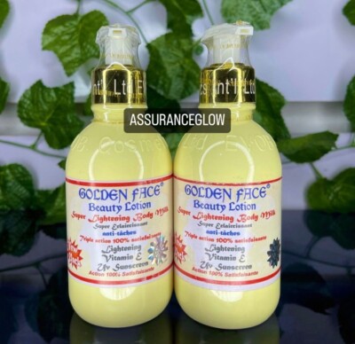 Golden Face Beauty Lotion Triple Action Körpercreme mit UV-Schutz