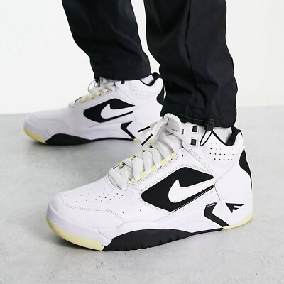 Nike Men's Air Flight Lite Mid DV0824-100 White/Lemon/Black/White SZ 7-15