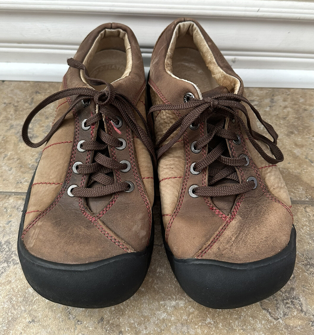 Scarpe da trekking Keen Presidio da donna taglia 8 marroni punta antiurto outdoor trail