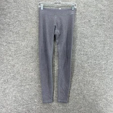 Ivivva Activewear Leggings Girls 14 Gray Low Rise Pull On Capri Elastic Waist