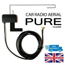 DAB Aerial for PURE Highway H240Di CAR RADIO | Glass Mount Digital Antenna