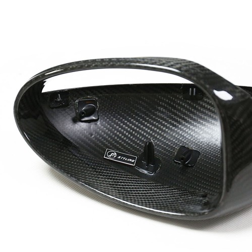 Espejos retrovisores de carbono seco para Porsche 718 Cayman Boxster 2016+ cubierta de espejo de repuesto - Imagen 7 de 10