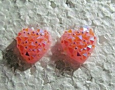 Children-Pink-Heart-Sparkle Hypoallergenic Nickel Free Stud Earrings