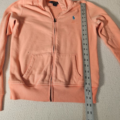 Polo Ralph Lauren Langarm Full Zip Jacke Sweatshirt Orange Jugend L 12-14 - Bild 5 von 10