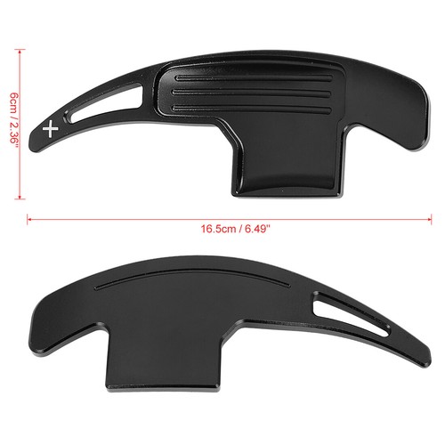 Pair Aluminum Alloy Black Steering Wheel Shift Paddle for Ford Mustang 2015-2020 - Picture 2 of 5