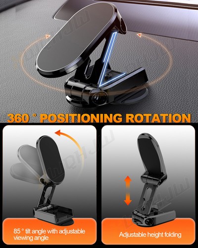 Magnetic Phone Holder for Car, Dashboard Car Phone Holder Mount - Photo 13 sur 14