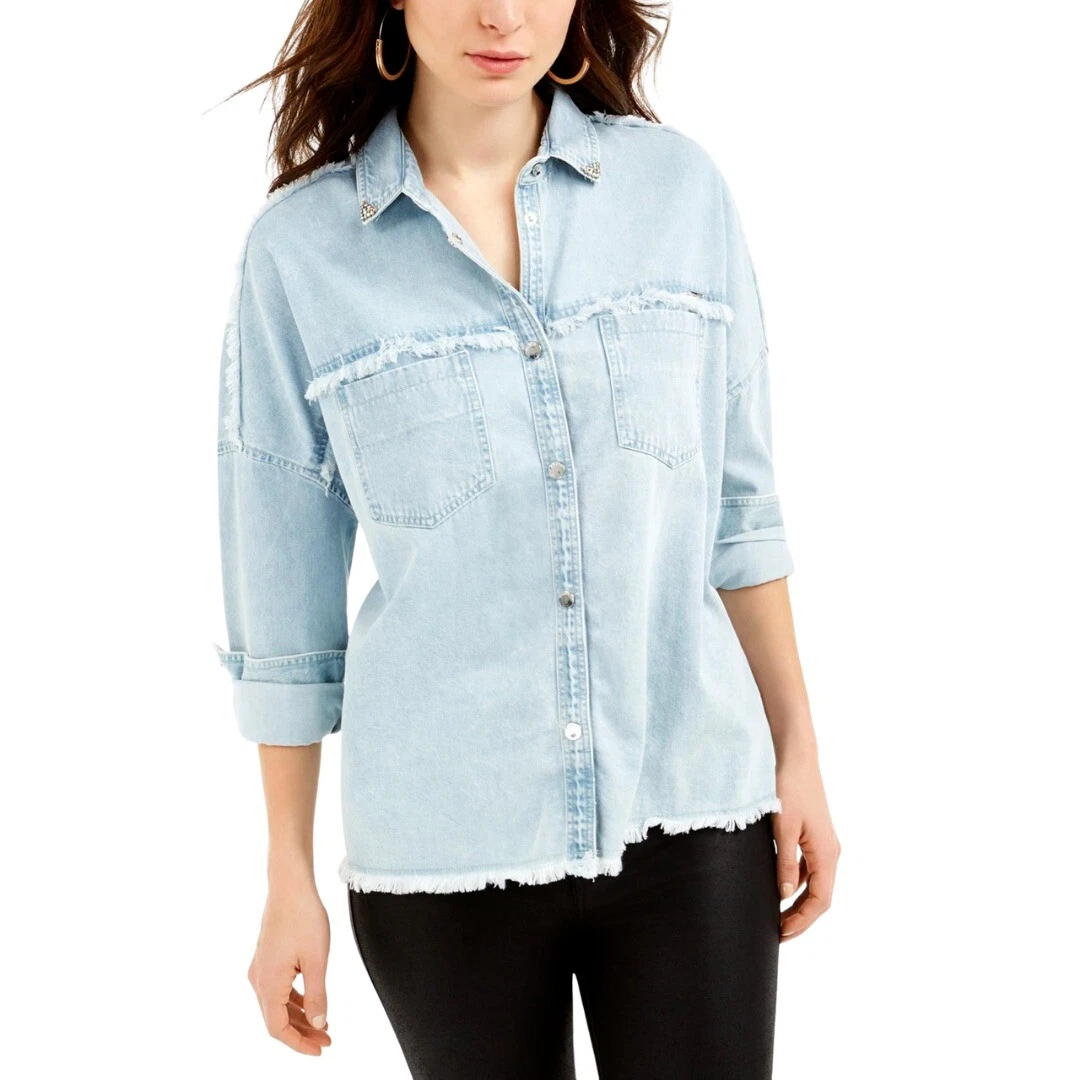 Guess denim cheap top