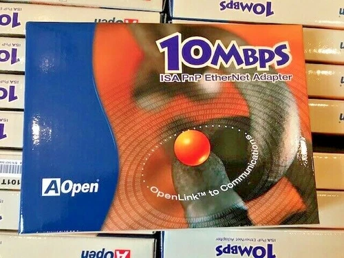 BRAND NEW RETAIL AOPEN ACER AON-101T ISA 16 BIT PnP ETHERNET CARD RJ45 RM3