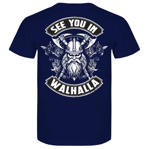 Herren T-Shirt Sons of Odin Patch See you in Walhalla nordische horde vikings - Bild 6 von 37