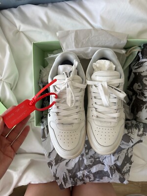 Off-white For Walking Out of Office white black with orange tag