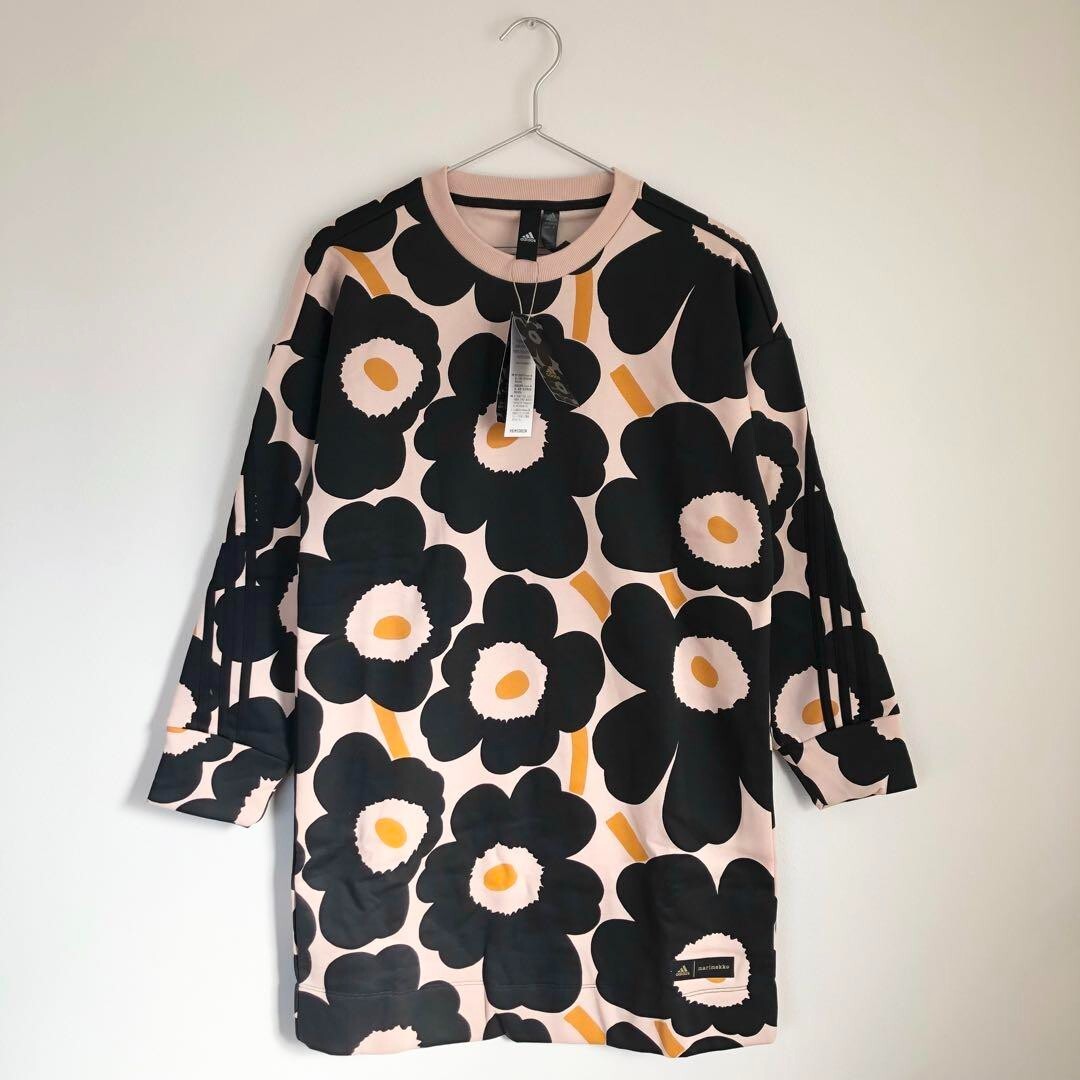 Adidas Marimekko Dress Unikko Halo Blush Size M | eBay
