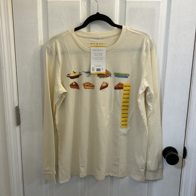 NWT State of Mine Women's Harvest Long Sleeve Tee Size Medium, Thanksgiving