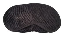 Black Mesh eye mask with bamboo Charcoal Travel Sleep thin Shade Cover Blindfold
