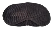 Black Mesh eye mask with bamboo Charcoal Travel Sleep thin Shade Cover Blindfold