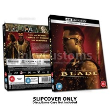 Blade 4K Ultra Bluray Case Sleeve Slipcover Only Custom Handmade NO DISC 