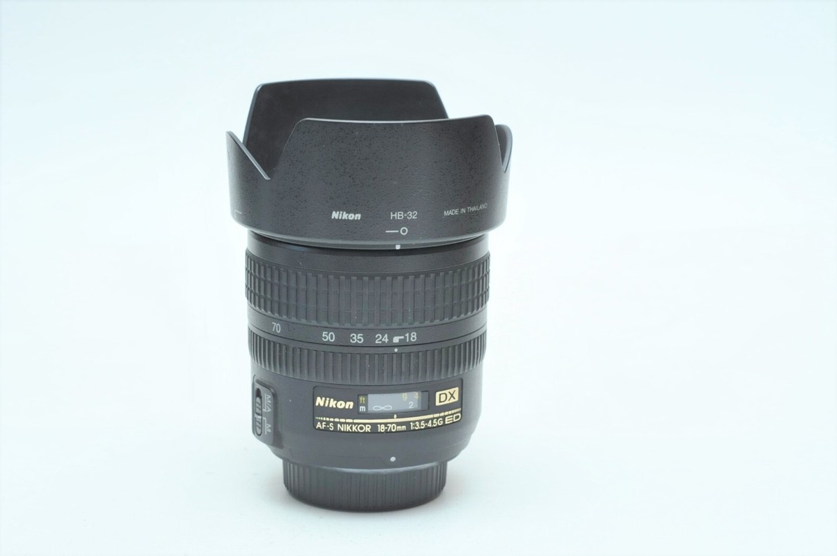 Nikon AF-S 18-70mm f/3.5-4.5G IF-ED DX Lens W/Hood #373 | eBay
