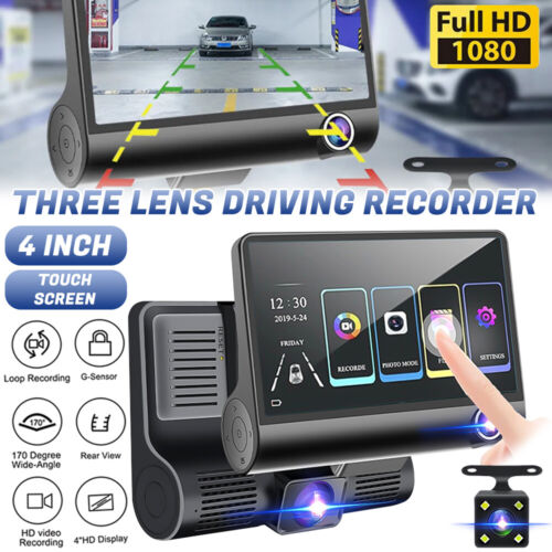 Dashcam Auto Dual Objektiv vorne/hinten/innen 1080P HD Videorecorder Kamera G-Sensor - Bild 22 von 37
