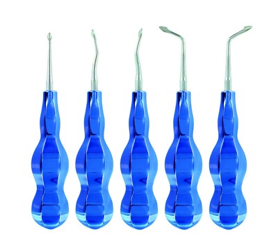 Implant Dentistry - Blue Line 5 -Piece Extraction Elevator Kit