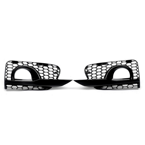 Parachoques delantero negro brillante cubierta luz antiniebla rejilla para Infiniti Q50 Base 2014-2017 - Imagen 10 de 15