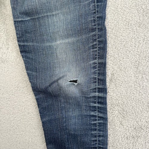 True Religion Jeans Womens 25 Blue Distressed Made in USA - Picture 12 of 19