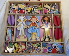 2008 Shure Products- Daisy Girls Magnetic Dolls Set-Dollhouse  Dress Up 135 pcs